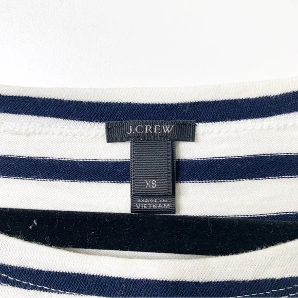 J.Crew Striped 3/4 Length Sleeve Tee Size Extra Small - Picture 4 of 5